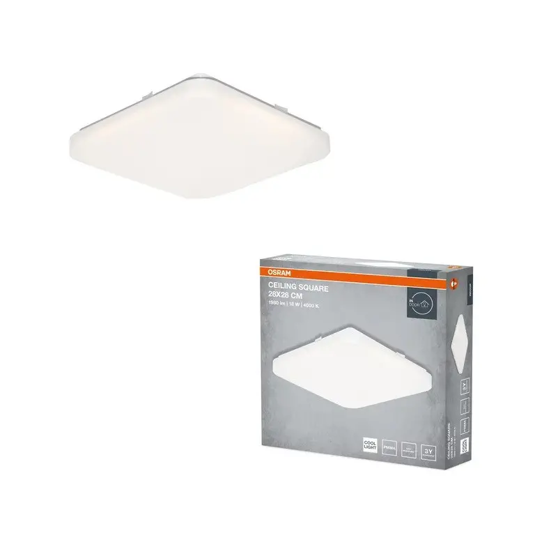LED ПЛАФОН CEILING SQUARE IP20 28x28SM 18W 4000K IP20 LEDVANCE