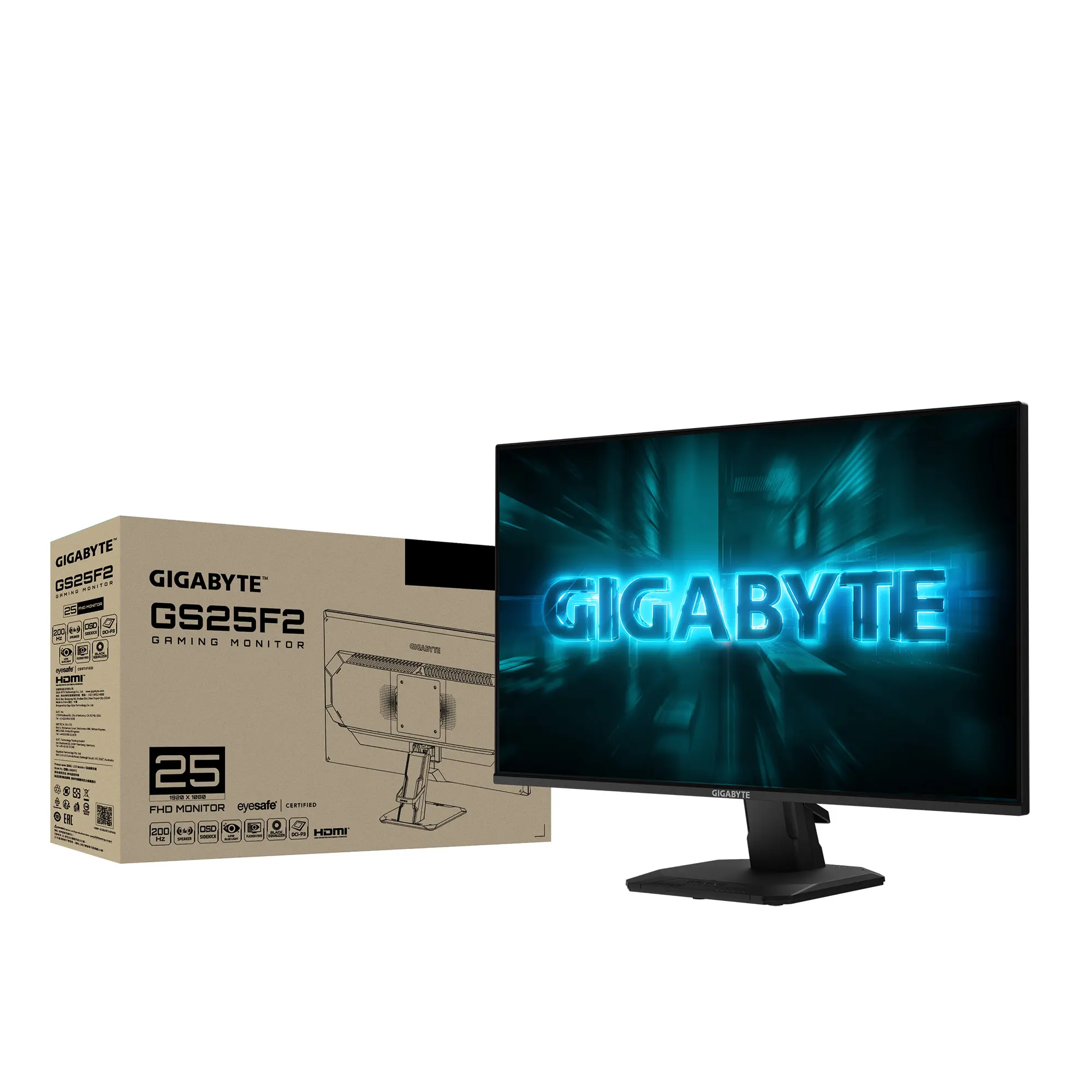 Гейминг монитор Gigabyte GS25F2A - 24.5 inch SS IPS FHD (1920x1080), 240 Hz, 1 ms, HDR10 - image 7