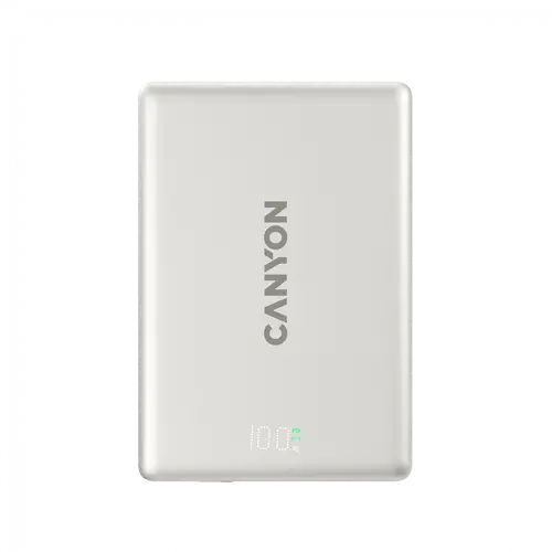 CANYON magnetic power bank OnPower 500 PD20W 5000mAh Aluminium Star Grey - image 2