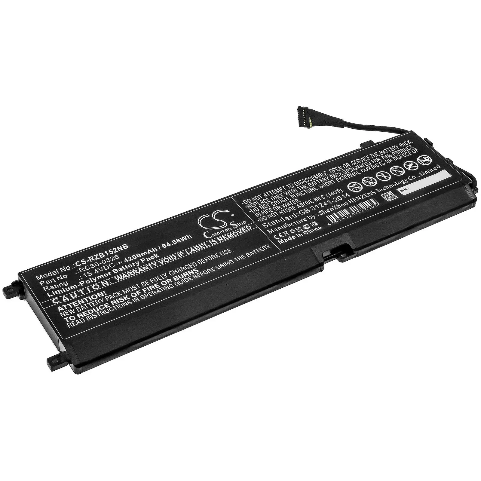 Baterie laptop Razer Blade 15 2020, Blade 15 2021, RZ09-0328 RC30-0328 LIPo 15.4V 4200 mAh CAMERON SINO - image 1