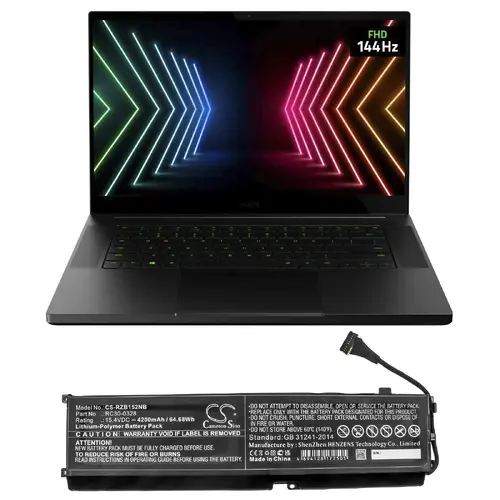 Батерия  за лаптоп Razer Blade 15 2020, Blade 15 2021, RZ09-0328  RC30-0328  LIPo 15.4V 4200 mAh CAMERON SINO - image 3