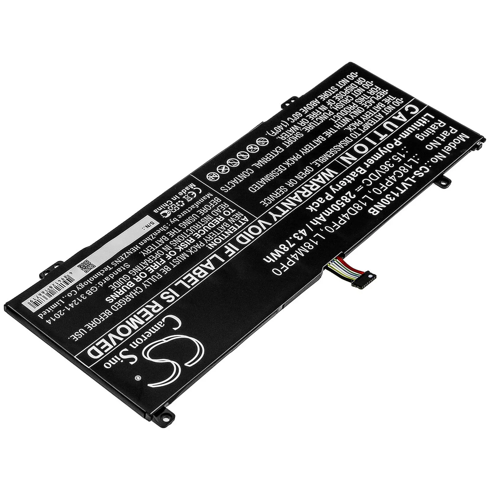 Baterie laptop LENOVO ThinkBook 13S-20R9005GSB, ThinkBook 14s-0RS002CAU L18C4PF0 15.36V 2850 mAh CAMERON SINO - image 2