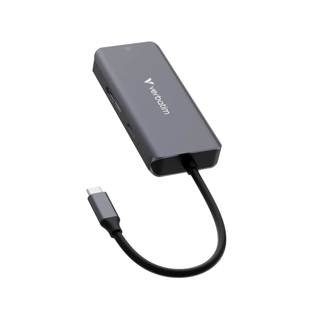 USB хъб, Verbatim USB-C Essentials Multiport Hub 6 Port with RJ45 - image 3