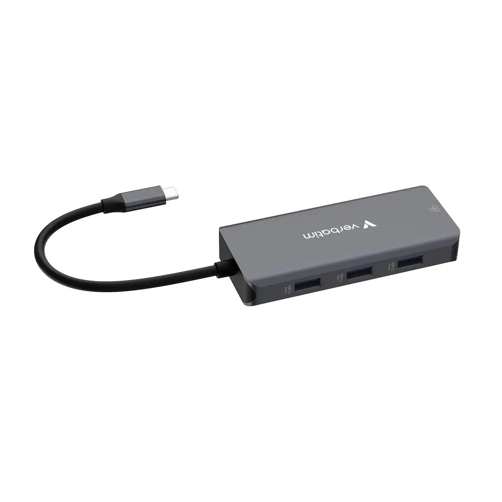 USB хъб, Verbatim USB-C Essentials Multiport Hub 6 Port with RJ45 - image 4