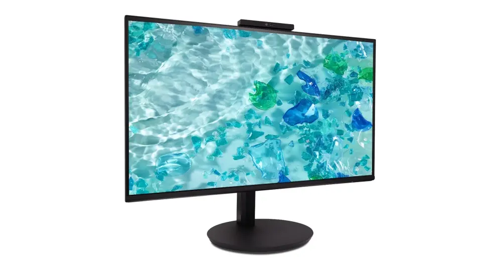 Монитор, Acer Vero CB242YD6bmiprcx, 23.8'' FHD (1920x1080), IPS, 120Hz, 100M:1, 250nits, 4ms (GTG)/1ms(VRB), AdaptiveSync, VGA, HDMI, DP, Audio In/Out, ZeroFrame, Speakers, Adj.WebCam 5M/Mic array, Energy Class B, TCO, Black, 3Y - image 1