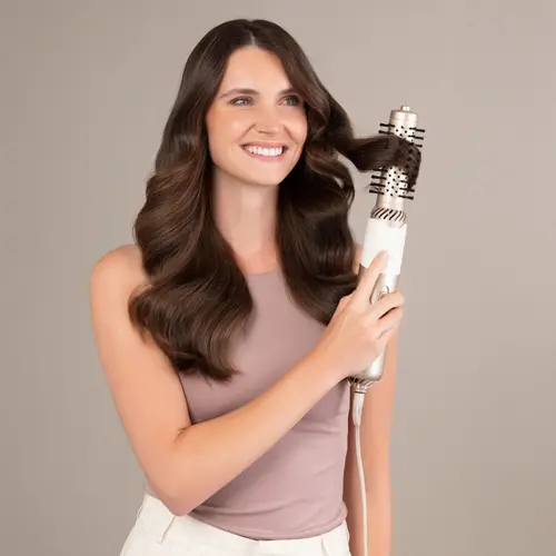 Електрическа четка за коса, Beurer HT 85 Rotaiting  hot air brush, ionic function, caremic coating, 2 interchangeable attachments: Heated brush and curling brush, 2 heat settings & cold air setting - image 1