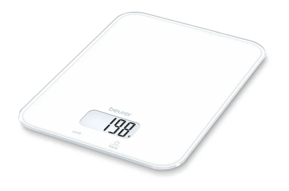 Везна, Beurer KS 19 Pure White kitchen scale; 5 kg / 1 g