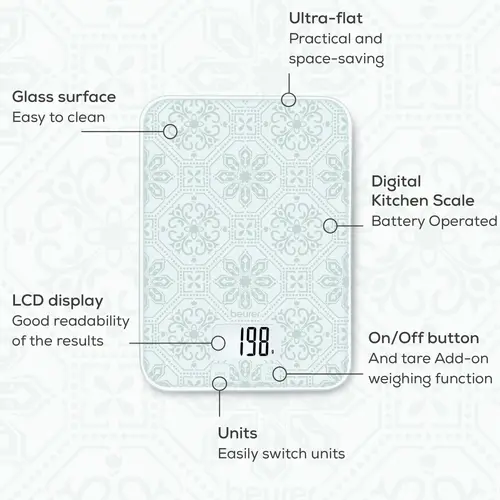 Везна, Beurer KS 19 Vintage kitchen scale; 5 kg / 1 g - image 2