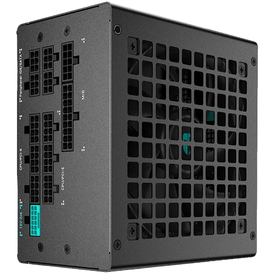 DeepCool Gamer Storm, PQ1200G, 1200W, 80 Plus GOLD, ATX12V V3.1, Japanese Capacitors, Fully Modular, Black Sleeved Cables, Hydro Bearing 120mm Fan, OPP/OVP/SCP/OTP/OCP/UVP/SIP/NLO, R-PQC00G-FD1B-JGEU-V1, 10Y - image 1