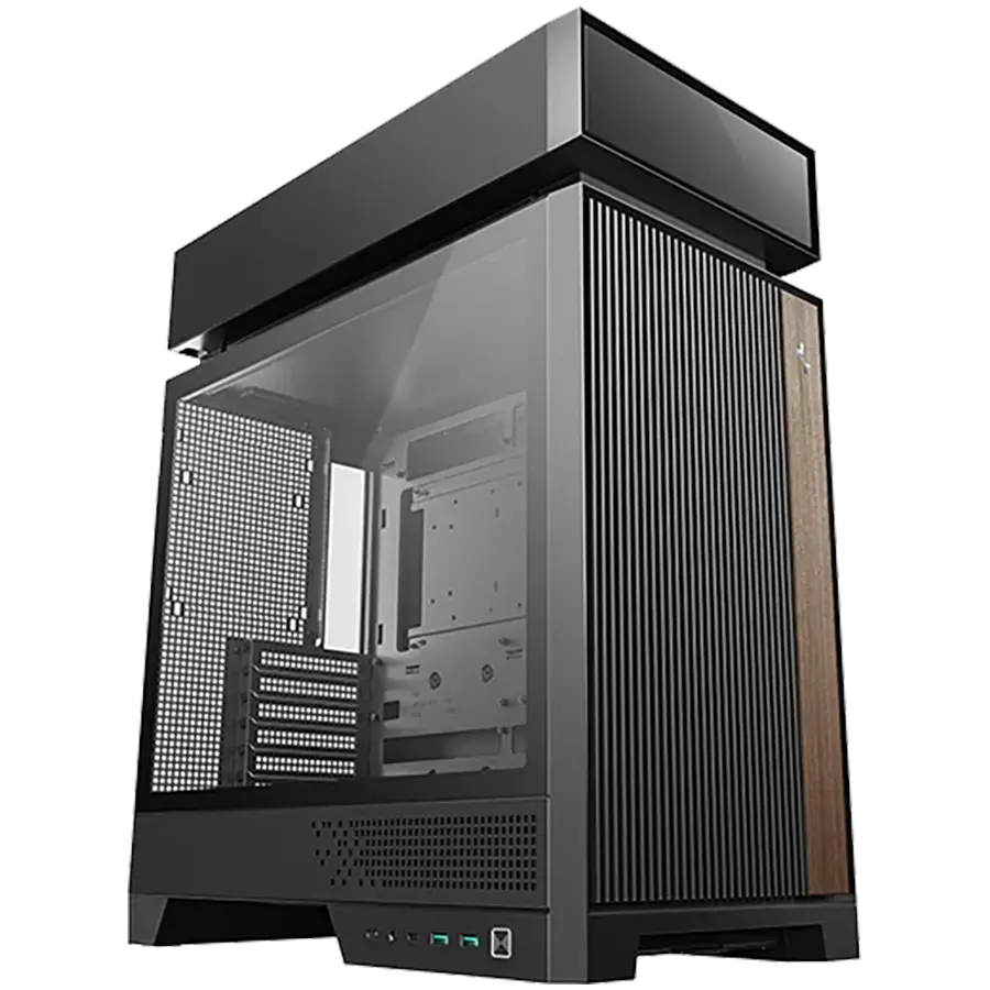 DeepCool CL660, Mid Tower, Mini-ITX/Micro-ATX/ATX (conectori spate), 2xUSB3.0, 1xUSB Type-C, 1xAudio, 2x120mm ventilatoare ARGB reverse preinstalate