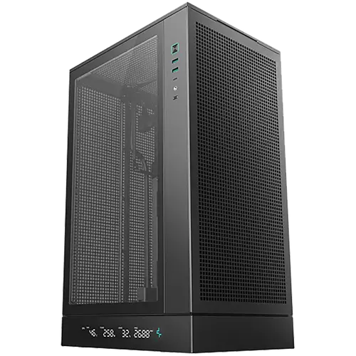 DeepCool CH270 DIGITAL, Mini Tower, Mini-ITX/Micro-ATX, 2xUSB3.0, 1xType-C Gen 2, 1xAudio/Mic, Mesh Panel, Black, R-CH270-BKNDM0-G-1, 2Y - image 1