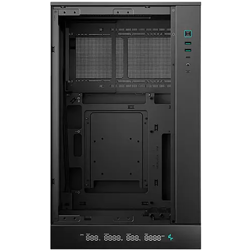 DeepCool CH270 DIGITAL, Mini Tower, Mini-ITX/Micro-ATX, 2xUSB3.0, 1xType-C Gen 2, 1xAudio/Mic, Mesh Panel, Black, R-CH270-BKNDM0-G-1, 2Y - image 2