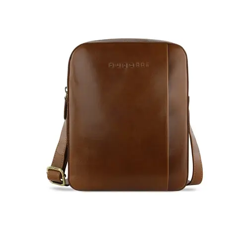 Кожена вертикална чанта Bugatti Remo, малка, коняк Кожена вертикална чанта Bugatti Remo, малка, коняк