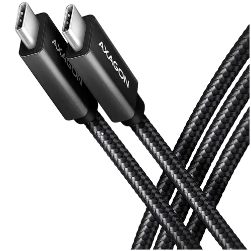 Axagon Data and charging USB 480Mbps cable length 2 m. PD 240W, 5A. Black braided. Axagon Data and charging USB 480Mbps cable length 2 m. PD 240W, 5A. Black braided.