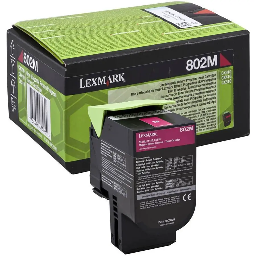 CARTUȘ PENTRU LEXMARK CX310/CX410/CX510 - Magenta - Return program cartridge - /802M/ - PN 80C20M0