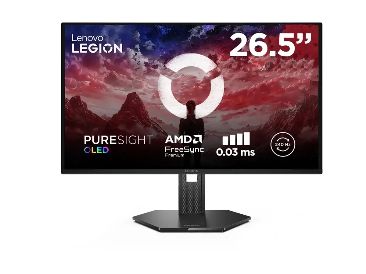 LENOVO Legion 27Q-10 26.5inch QD-OLED 2560x1440 16:9 240Hz 200cd/m2 1.5M:1 0.03ms 2xHDMI 2.1 1xDP 1.4 99 sRGB 3y