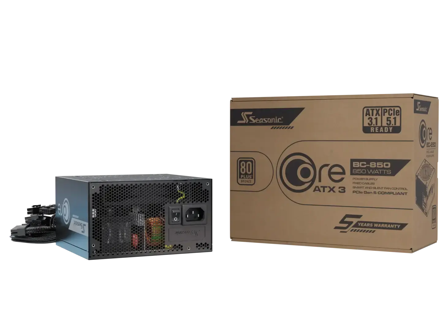 Захранване, PSU SEASONIC CORE BC-850 BRONZ - image 5