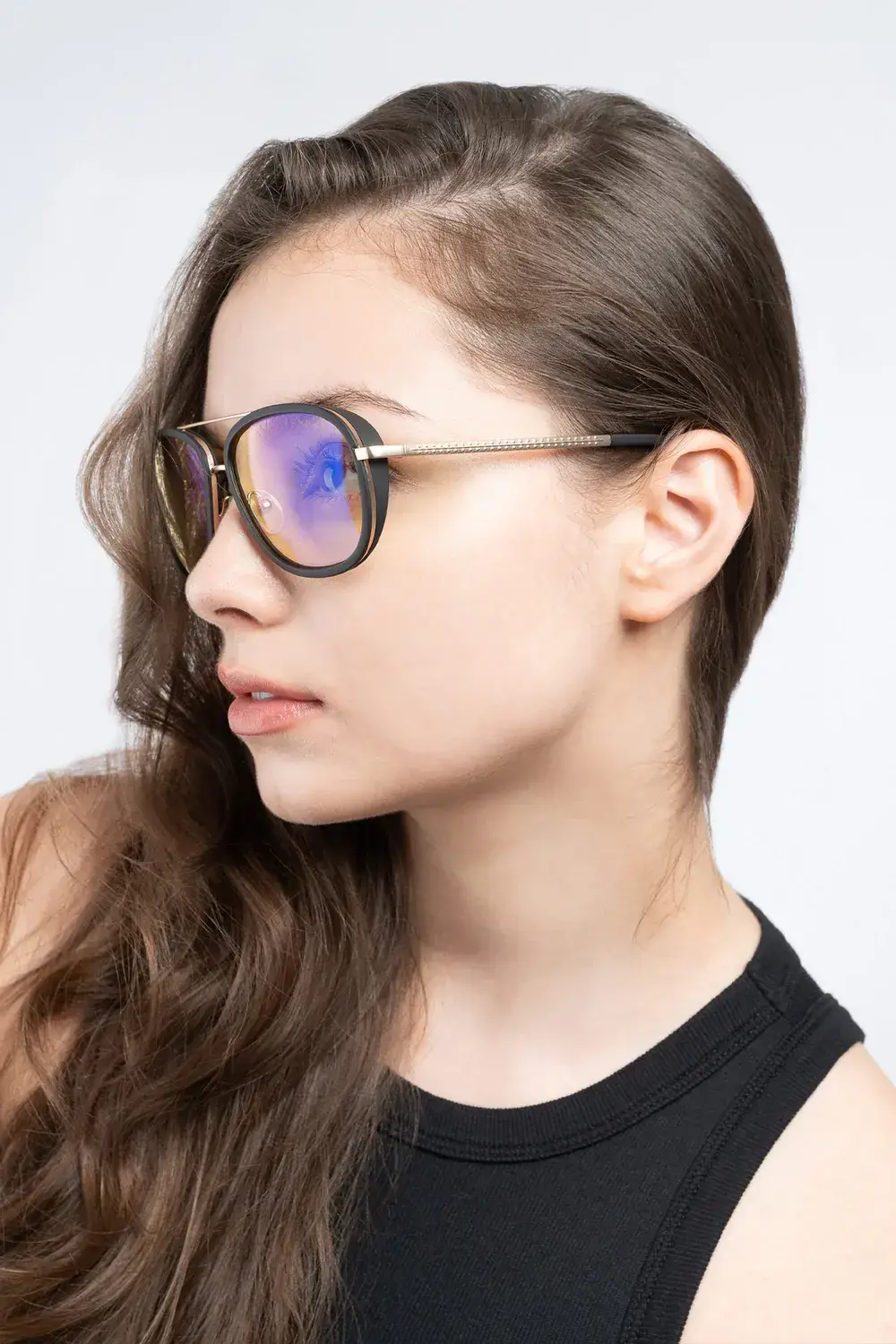Компютърни очила GUNNAR Dume - Gold - Amber - image 4