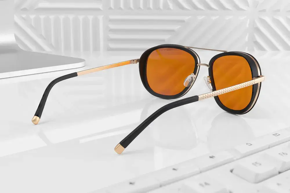 Компютърни очила GUNNAR Dume - Gold - Amber Max - image 6