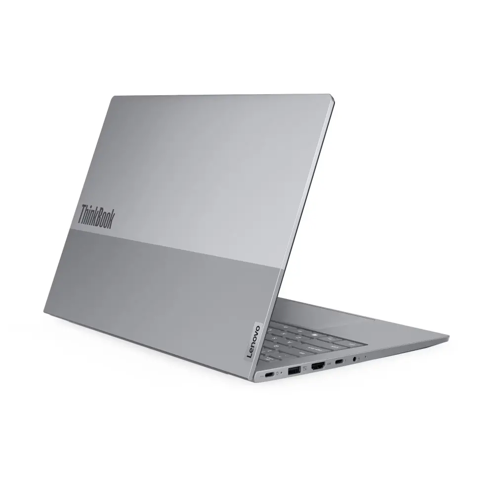 Лаптоп, Lenovo ThinkBook 14 G9 AMD Ryzen 7 250 (up to 5.1GHz, 16MB), 32GB (16+16) SODIMM DDR5-5600, 512GB SSD, 14" WUXGA (1920x1200) IPS AG, AMD Radeon 780M Graphics, FHD&IR Cam, Backlit KB, WLAN, BT, FPR, DOS, 3 cell, 3Y CCI - image 5