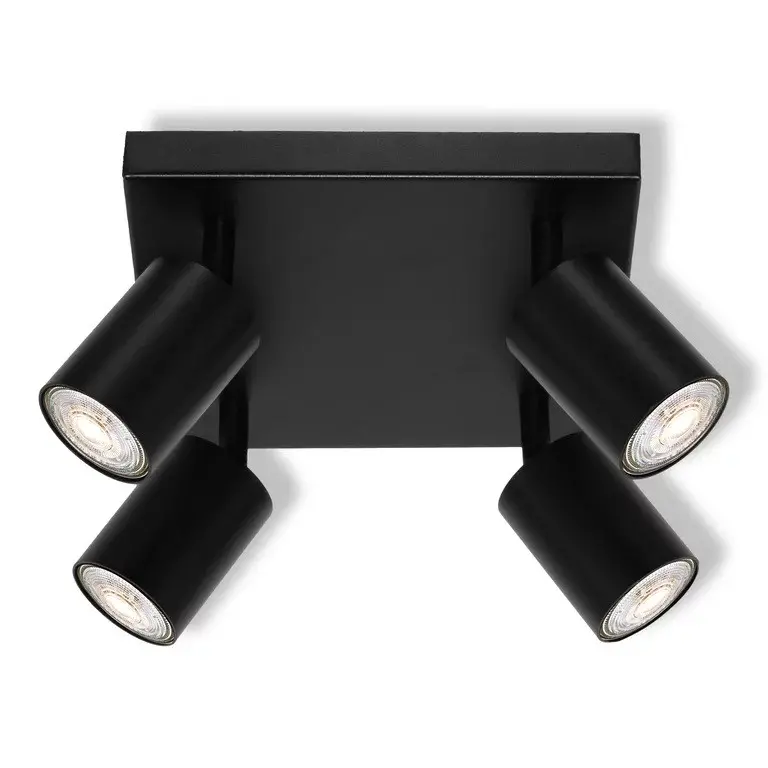 LED ОСВЕТИТЕЛНО ТЯЛО SPOT ELEMENTAL BLACK 4XGU10 PLATE BLACK LEDVANCE - image 2