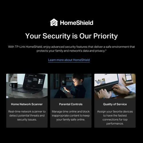 Безжичен рутер TP-Link Archer BE220W,BE3600,WiFi7,1x1 Gb.WAN port,4x1 Gb.LAN,бял - image 7