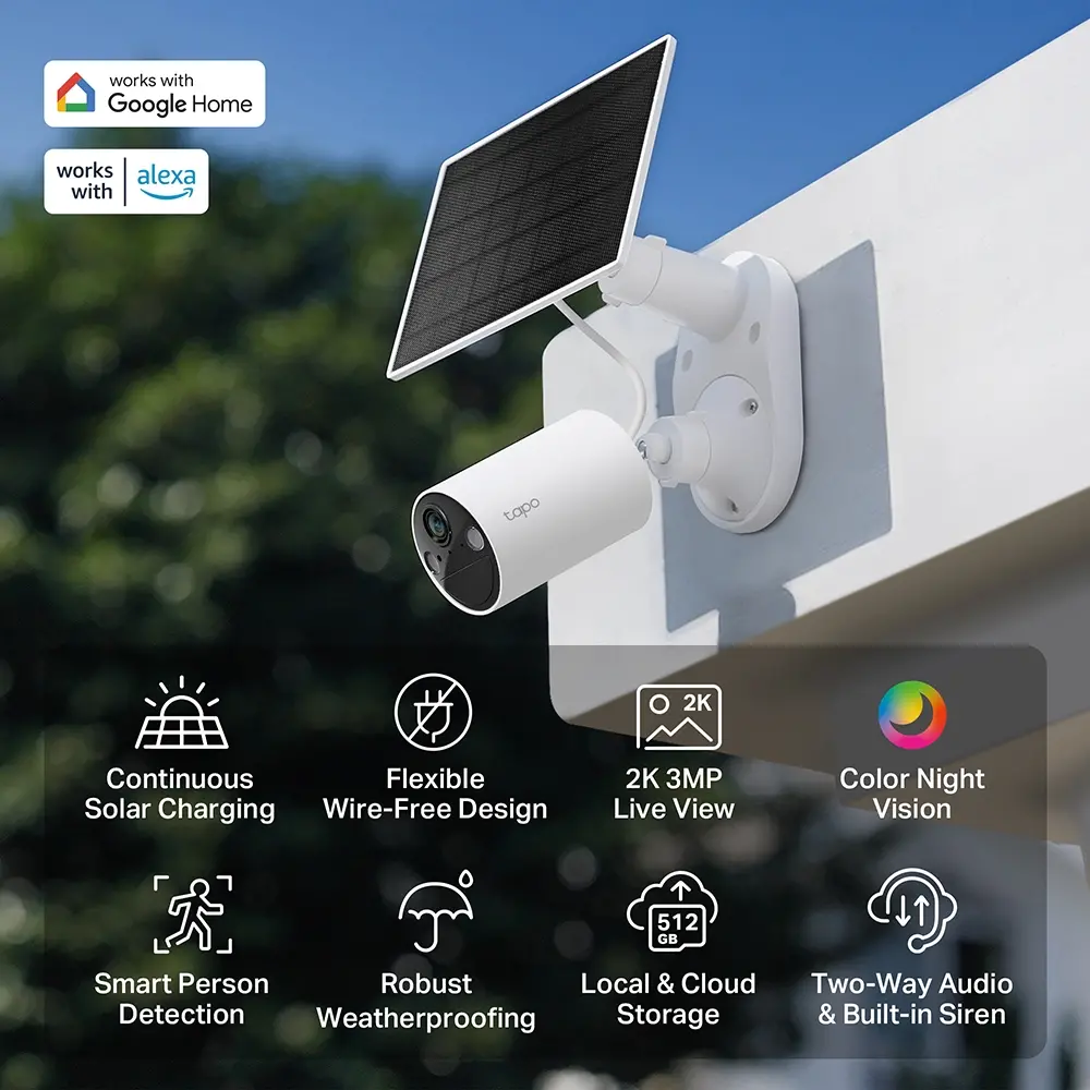 Камера TP-Link Tapo C410 KIT, включва 1бр.Tapo C410 и1бр.Tapo A201 - image 3