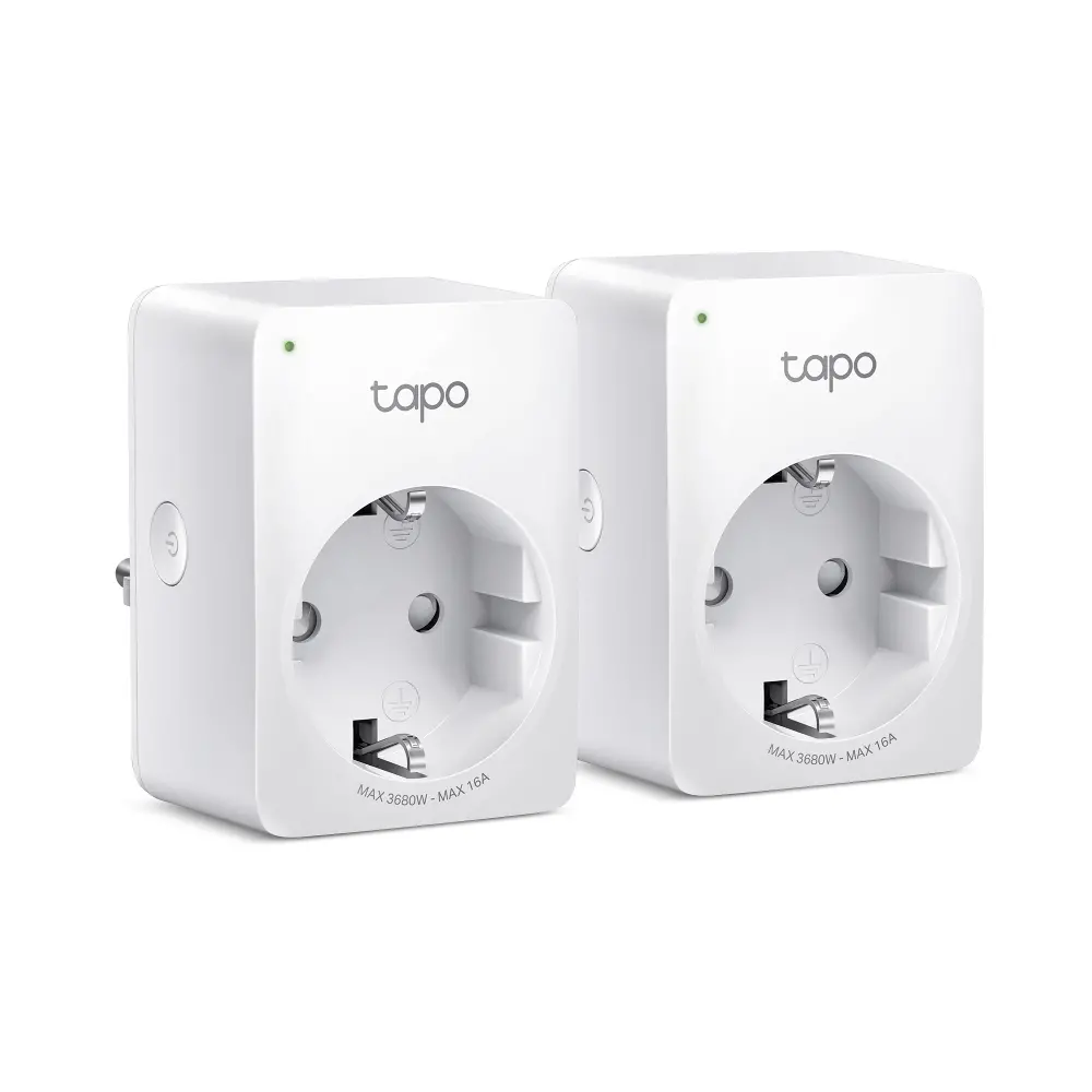Priză inteligentă TP-LINK Tapo P110 (2-pack), Wi-Fi, 3680W, Energy Monitoring