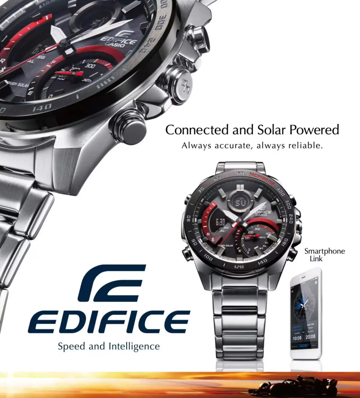 Мъжки часовник CASIO EDIFICE SOLAR BLUETOOTH - ECB-900DB-1AEF - image 3