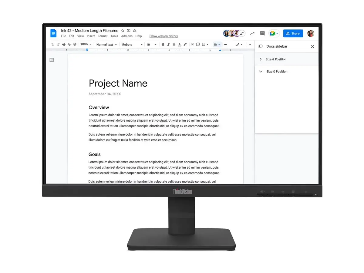 Монитор, Lenovo ThinkVision S22-4e 21.5" IPS, WLED, 1920x1080, 16:9, 4ms, 100Hz, 250 cd/m2, 1300:1, HDMI, VGA, Tilt Stand