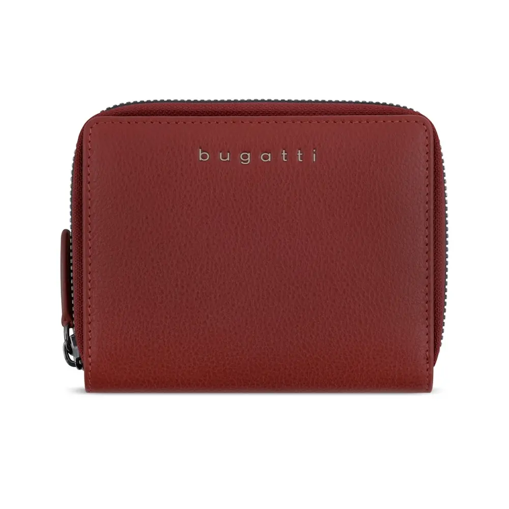 Portofel din piele pentru femei Bugatti Mira Ladies Zip Wallet, roșu