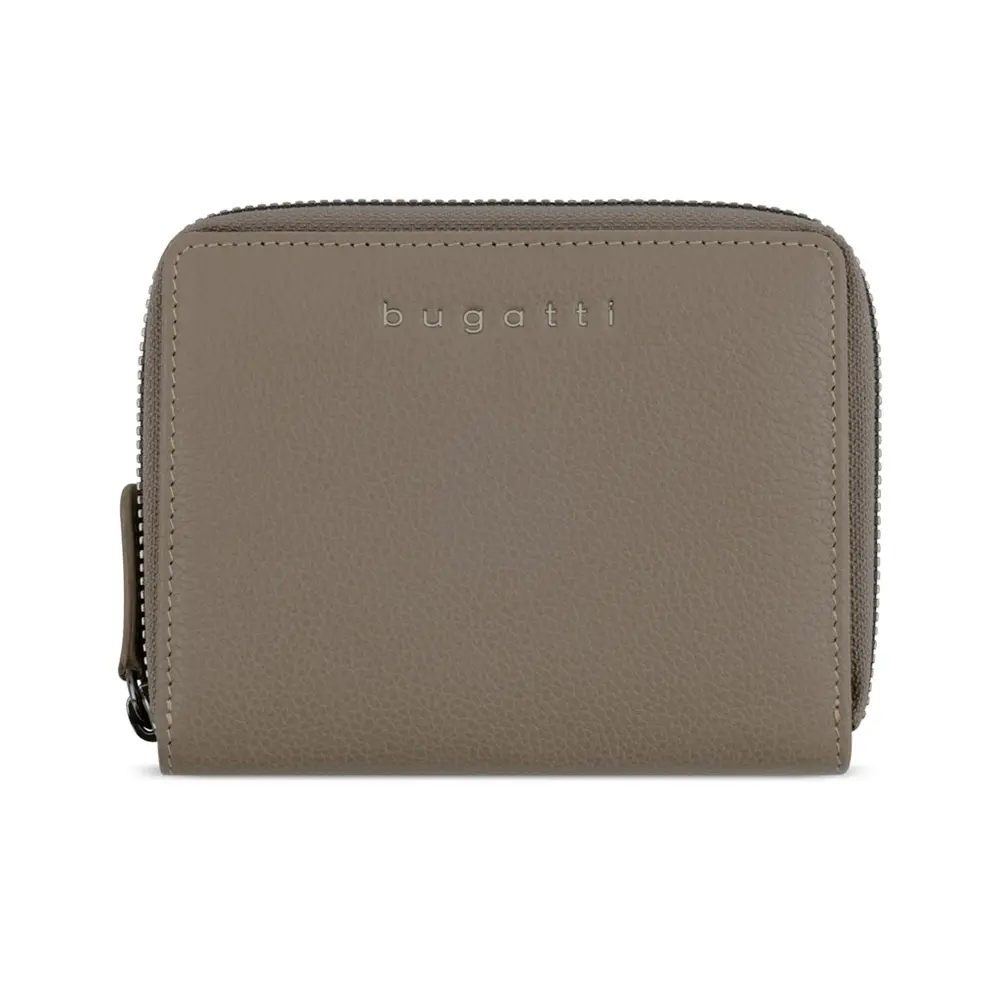 Portofel din piele pentru femei Bugatti Mira Ladies Zip Wallet, taupe