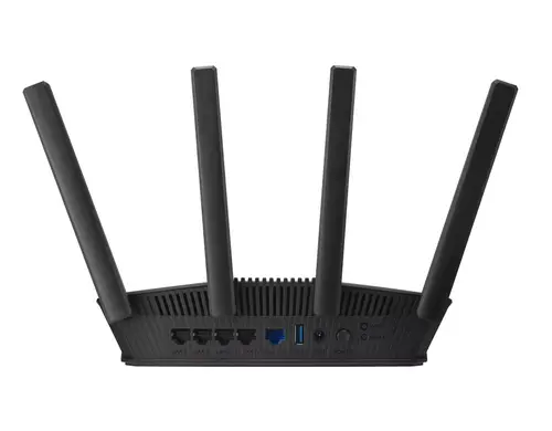 Рутер, Asus Wireless Router, RT-BE58U V2, BE3600, Dual-Band, Quad-Core 2.0GHz CPU, 256MB/1GB Flash/RAM, 4K-QAM, 2.5G port, g, AiProtection Pro, NAT Passthrough , VPN, multiple SSIDs, IPTV, Beamforming, 4G LTE/5G Mobile Tethering, AiMesh, Black - image 3