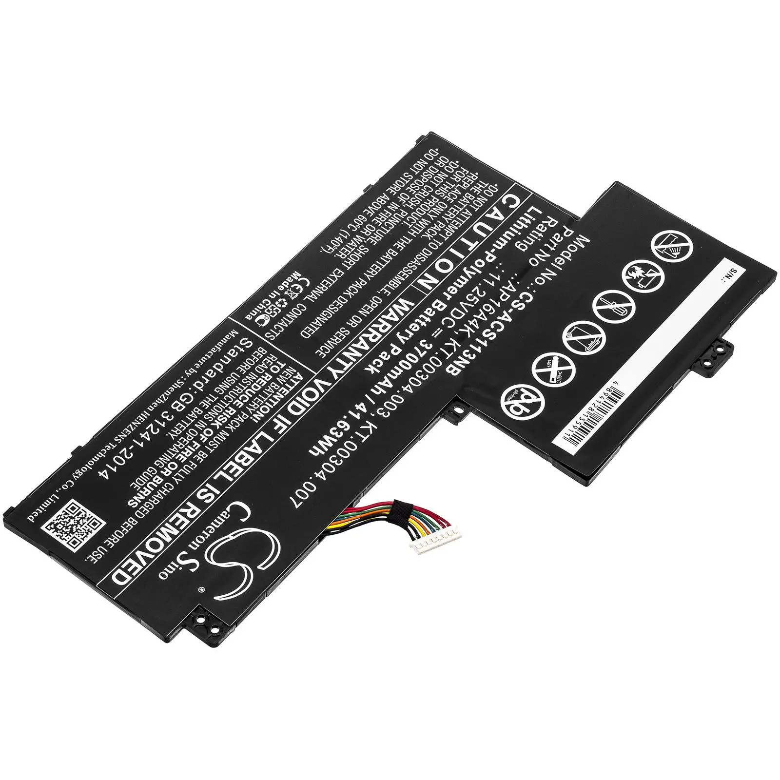 Батерия  за лаптоп ACER Aspire One Cloudbook 11 AO1-132, SWIFT 1 SF113-31-P2JX, AP16A4K LiPo 11.25V 3700mAh  CAMERON SINO - image 1