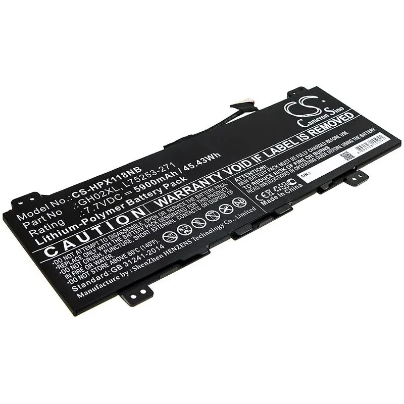 Батерия за лаптоп HP Chromebook 14 G6 10X23EA; Chromebook X360 13B-CA0000SI; HSTNN-DB9M LiPo 7.7V 5900mAh CAMERON SINO - image 2