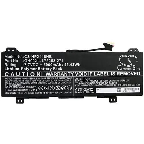 Baterie laptop HP Chromebook 14 G6 10X23EA; Chromebook X360 13B-CA0000SI; HSTNN-DB9M LiPo 7.7V 5900mAh CAMERON SINO - 1