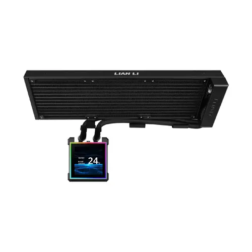 Охладител за процесор Lian Li HydroShift II LCD-S 360N Fanless ARGB - Черен - image 1