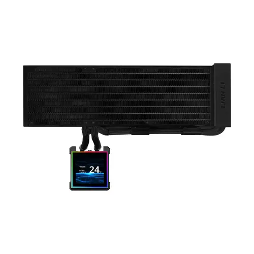 Охладител за процесор Lian Li HydroShift II LCD-S 360N Fanless ARGB - Черен - image 3