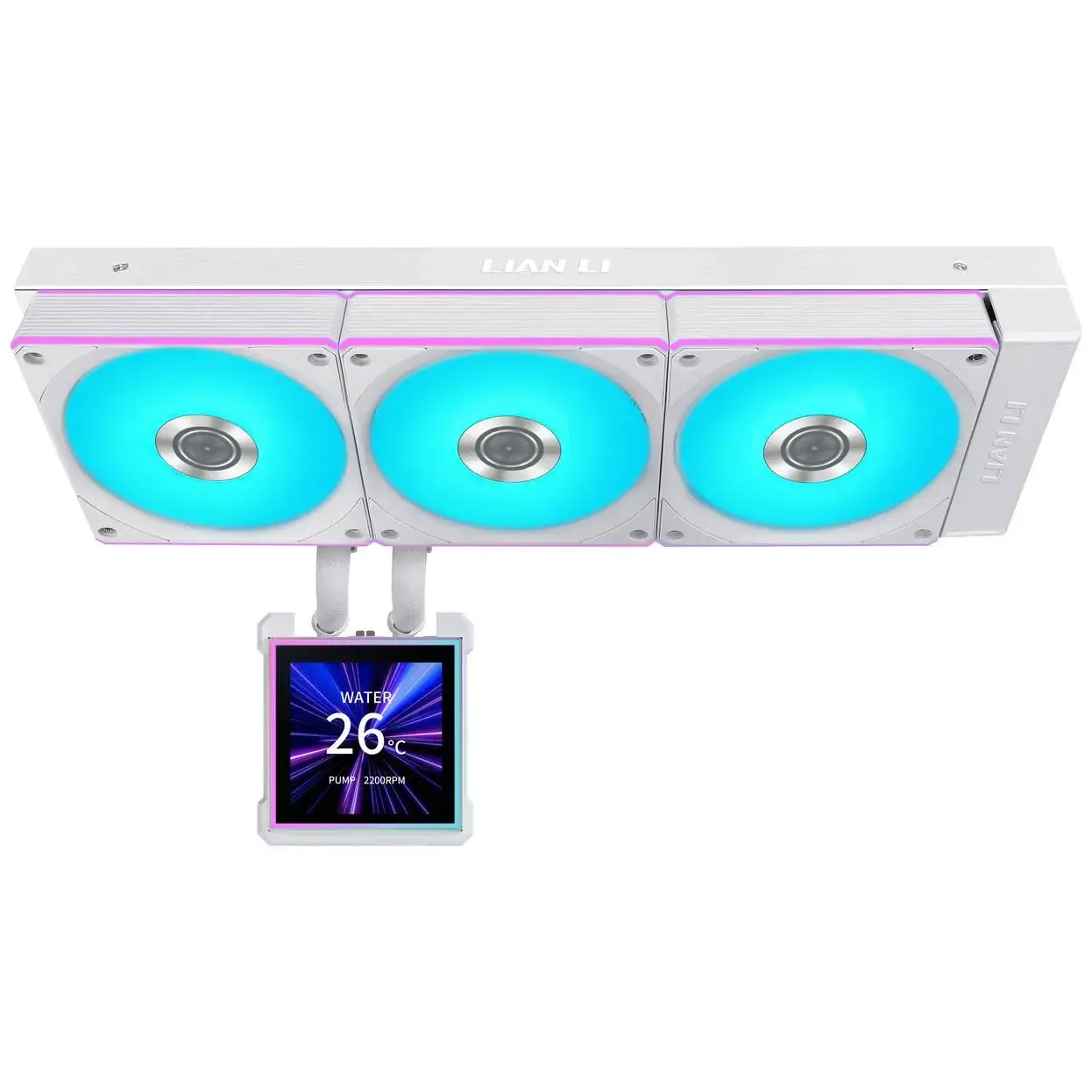 Охладител за процесор Lian Li HydroShift II LCD-S 360CL RGB - Бял - image 1