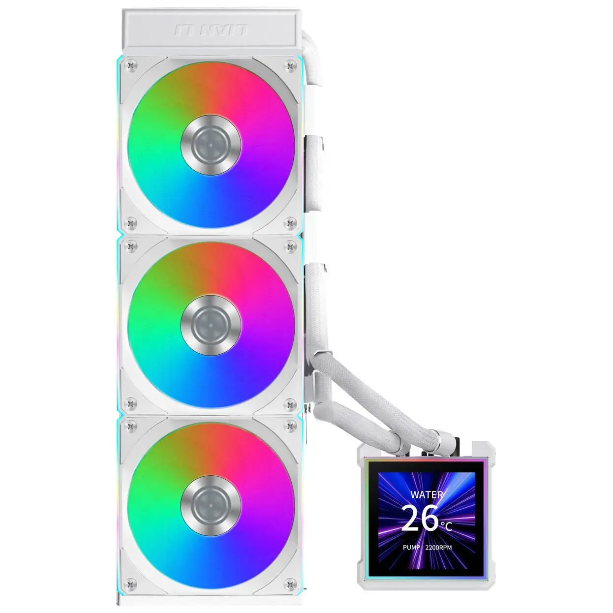 Охладител за процесор Lian Li HydroShift II LCD-S 360CL RGB - Бял - image 2