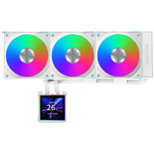 Охладител за процесор Lian Li HydroShift II LCD-S 360CL RGB - Бял