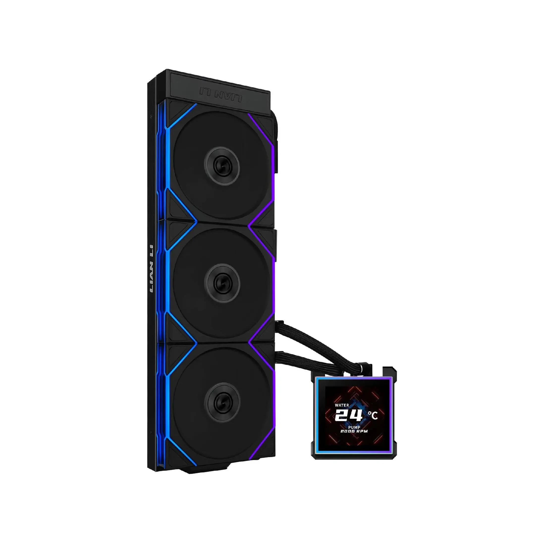 Охладител за процесор Lian Li HydroShift II LCD-S 360TL RGB - Черен