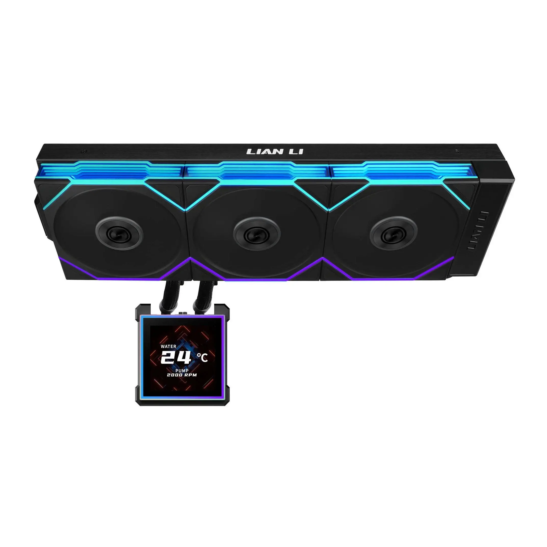 Охладител за процесор Lian Li HydroShift II LCD-S 360TL RGB - Черен - image 2