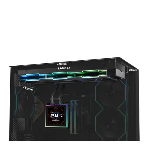 Охладител за процесор Lian Li HydroShift II LCD-S 360TL RGB - Черен - image 4