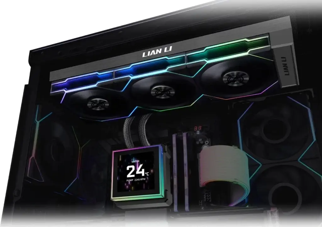 Охладител за процесор Lian Li HydroShift II LCD-S 360TL RGB - Черен - image 5