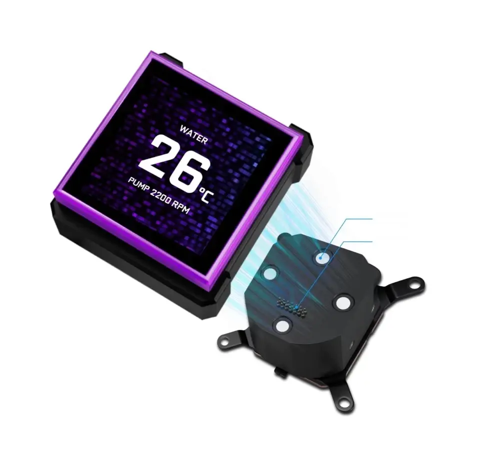 Охладител за процесор Lian Li HydroShift II LCD-S 360TL RGB - Черен - image 7