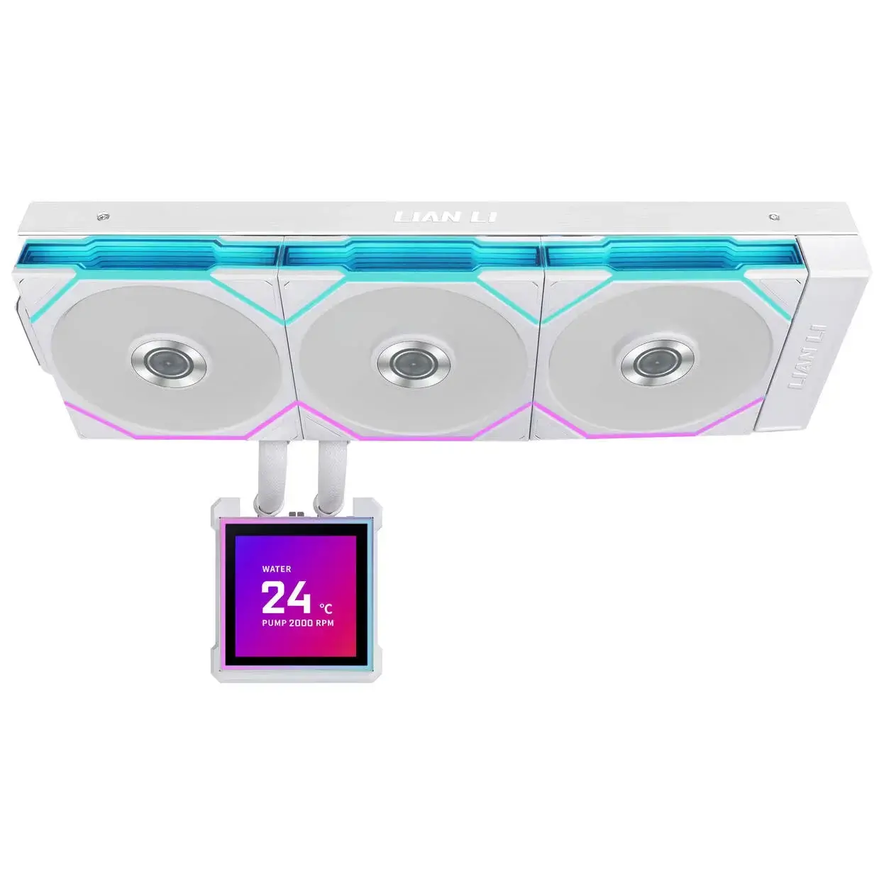 Охладител за процесор Lian Li HydroShift II LCD-S 360TL RGB - Бял - image 1