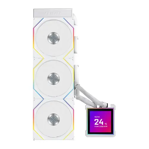 Cooler pentru procesor Lian Li HydroShift II LCD-S 360TL RGB - Alb - 2