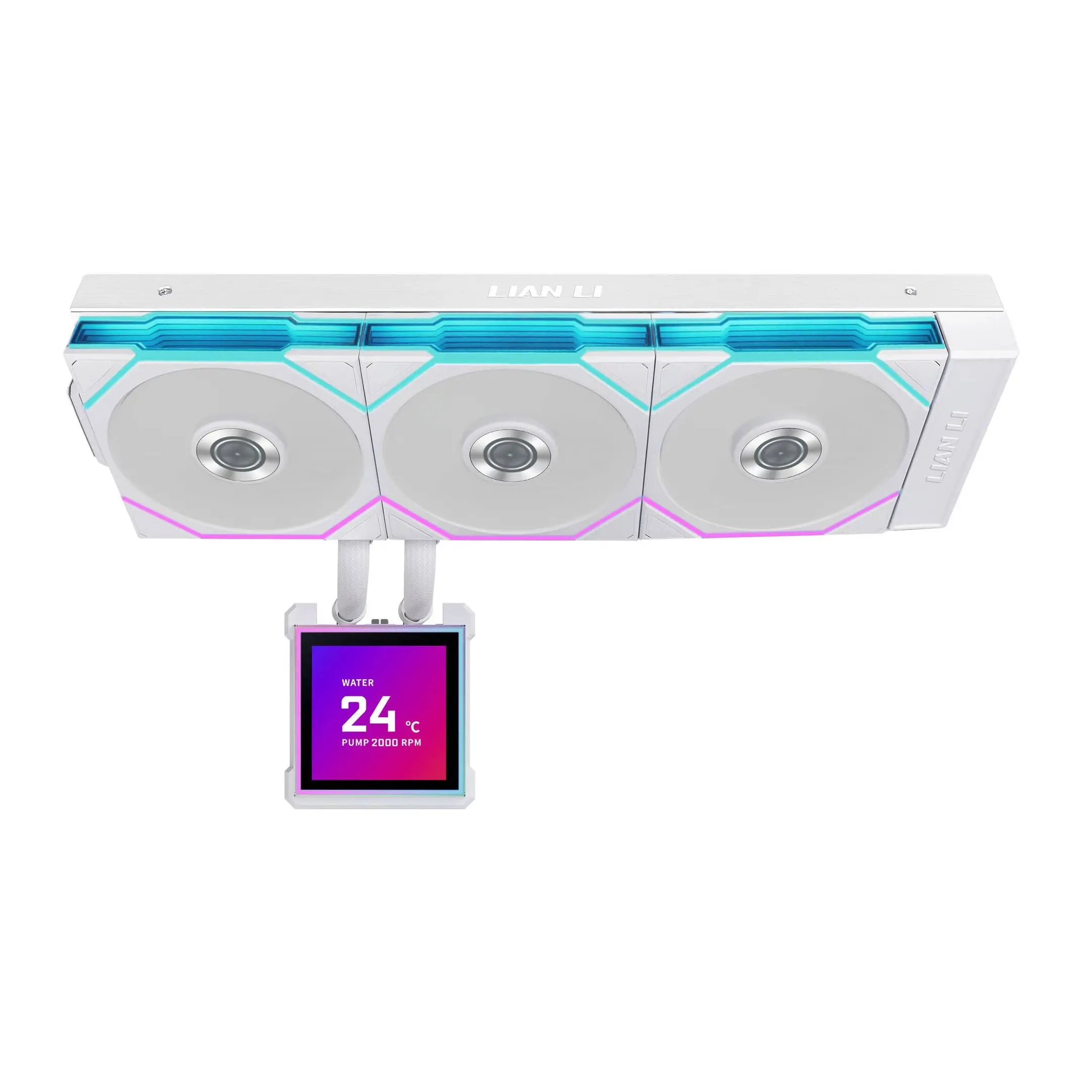 Ψύκτρα επεξεργαστή Lian Li HydroShift II LCD-S 360TL RGB - Λευκό - image 2