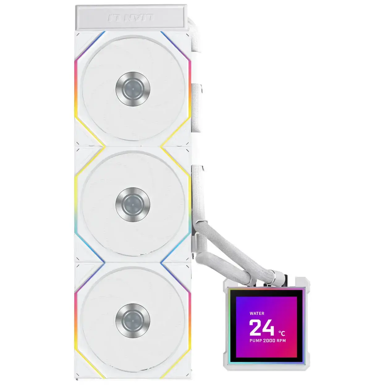 Охладител за процесор Lian Li HydroShift II LCD-S 360TL RGB - Бял - image 2